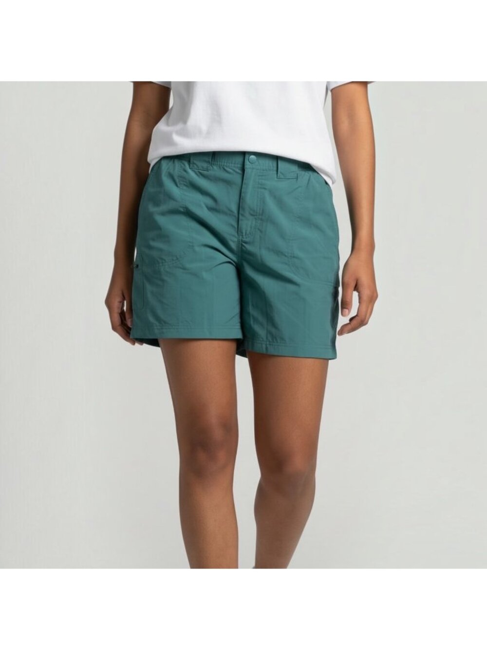 Columbia Women's Sandy River II Cargo Shorts XL  Aqua Blue Lightweight Outdoor